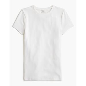 J.Crew Factory | NWT Slim Fit Everyday Tee White Cotton Top | Sz M
